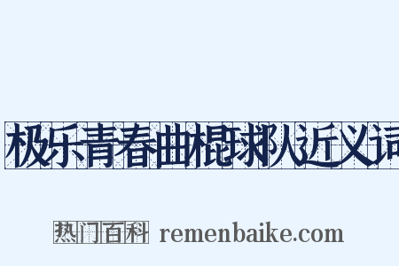 极乐青春曲棍球队近义词是什么意思的图片